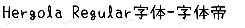 Hergola Regular字体字体转换